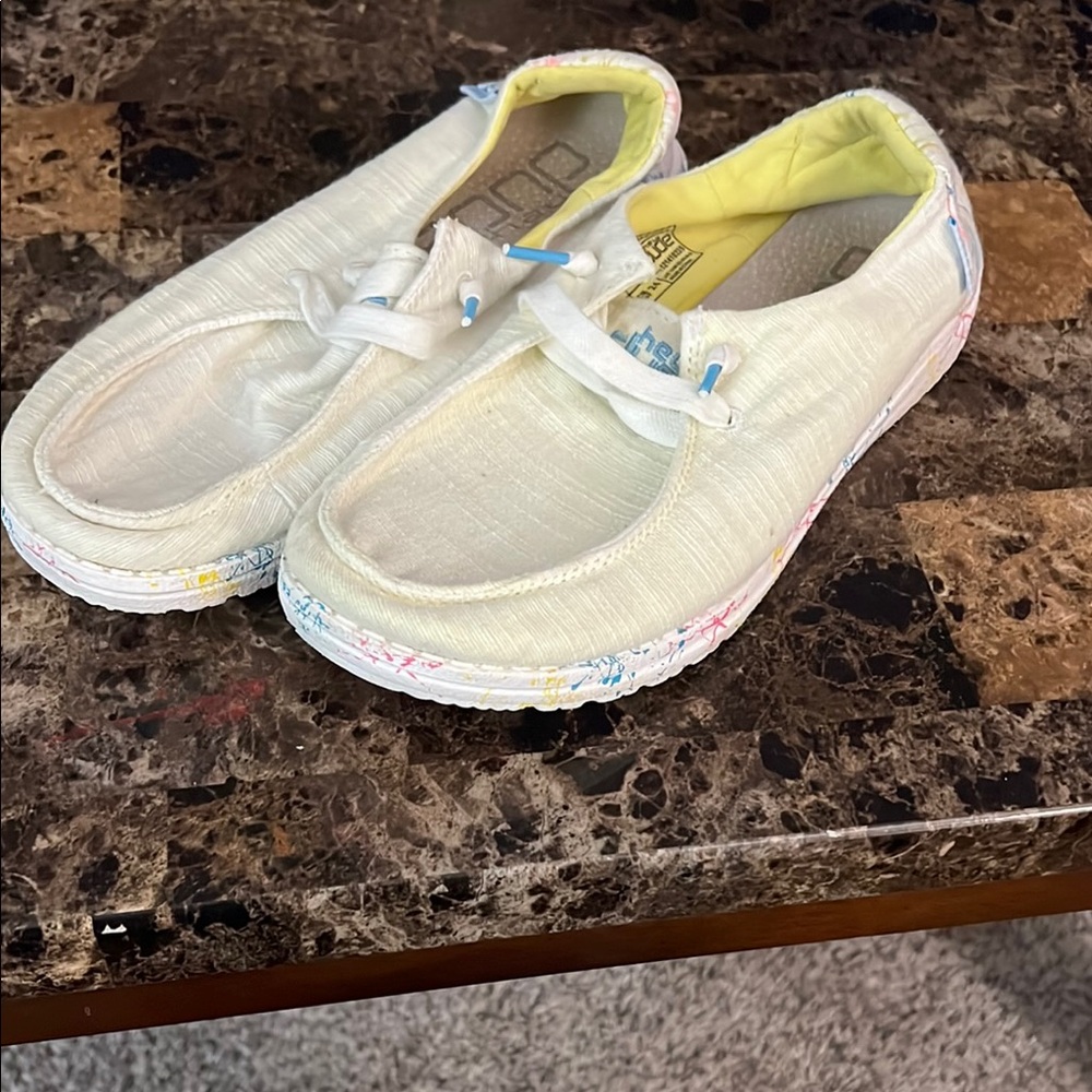 Womens Light Yellow Hey Dudes
